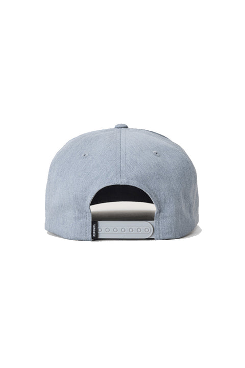 Rip Curl Stapler Snapback Cap - Grey Heather- Back