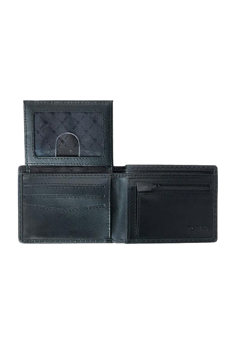 Rip Curl Stashed RFID All Day Wallet - Black- Open