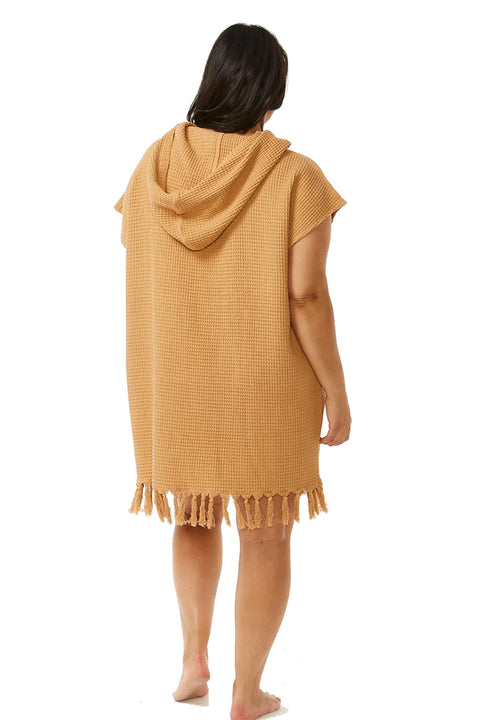 Rip Curl Stonewash Hooded Towel - Light Brown - Back