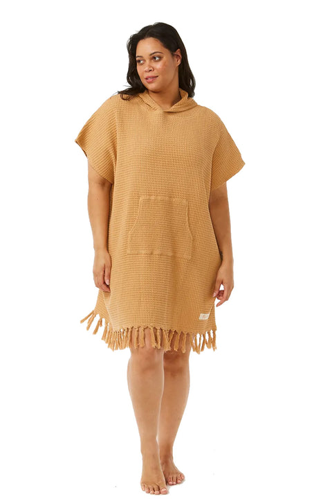 Rip Curl Stonewash Hooded Towel - Light Brown - Side