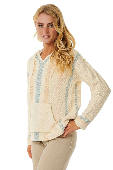 Rip Curl Sunrise Session Poncho - Off White - Side