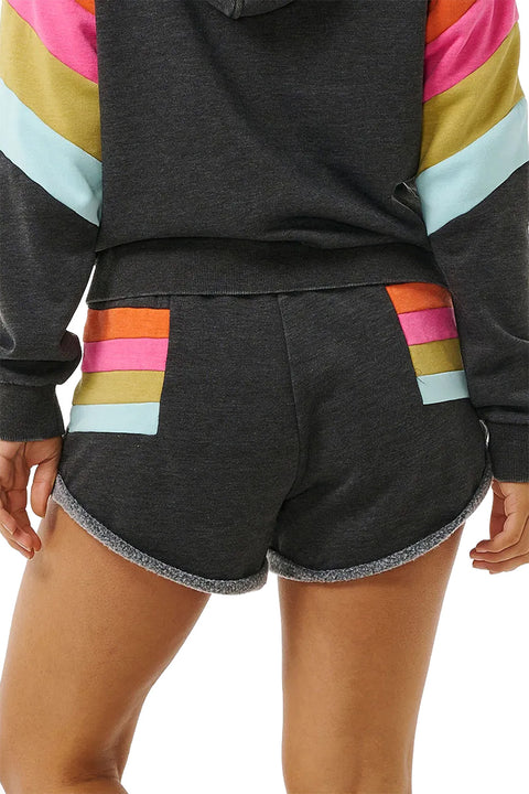 Rip Curl Surf Revival Fleece Short - Washed Black- Back view