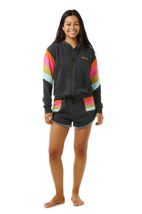 Rip Curl Surf Revival Fleece Short - Washed Black- Full view
