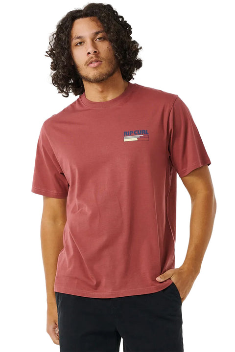 Rip Curl Surf Revival Line Up Tee - Apple Butter