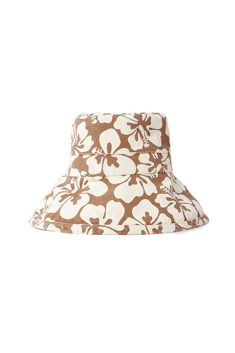 Rip Curl Tres Cool UPF Sun Hat - Brown / Off White- Front