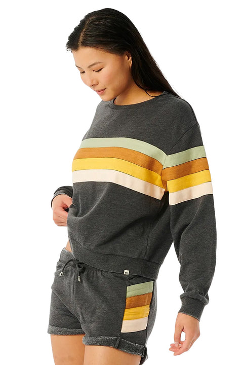 Rip Curl Trippin Crew - Washed Black - Side