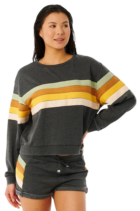 Rip Curl Trippin Crew - Washed Black