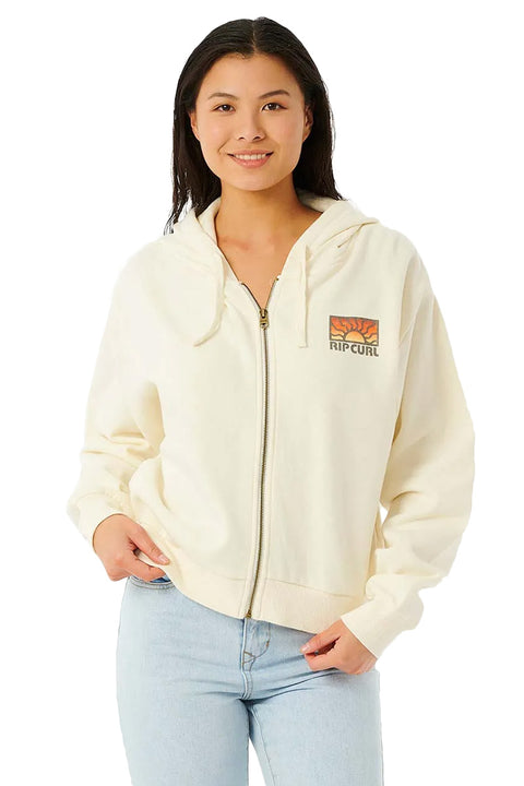Rip Curl Trippin Zip Through Hoodie - California Bone