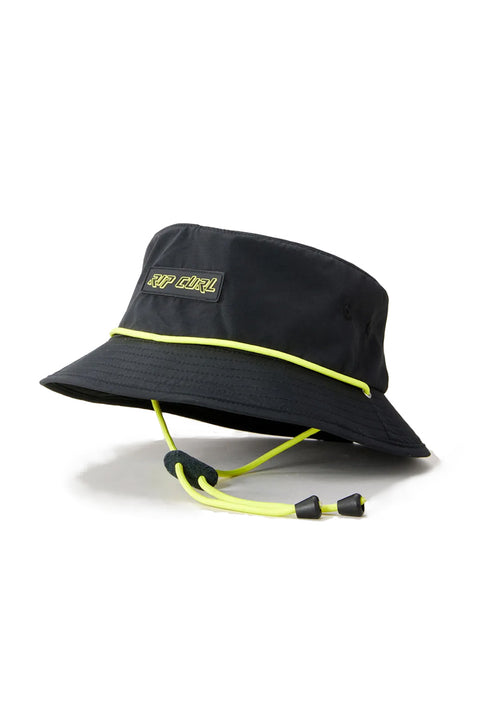 Rip Curl Vaporcool Foamie Mid Brim Hat - Black - Side
