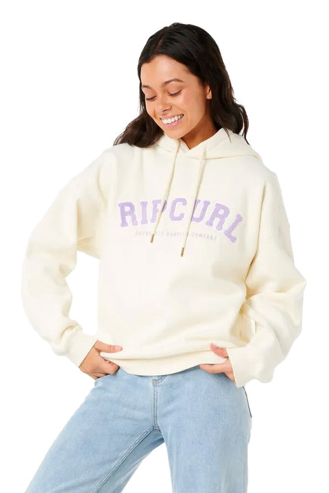 Rip Curl Varsity Hoodie - Bone- Front