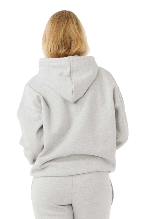 Rip Curl Varsity Hoodie - Grey Marle / Black- Back