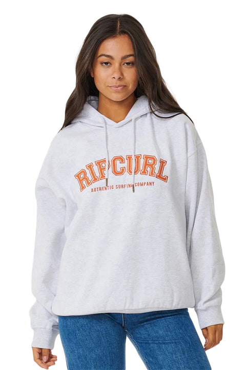 Rip Curl Varsity Hoodie - Grey Marle / Cinnamon