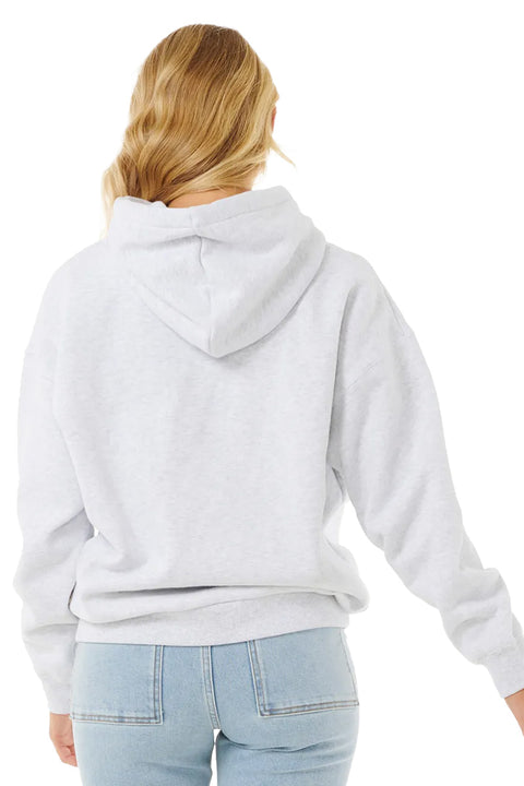 Rip Curl Varsity Hoodie- Grey Marle/Mid Blue- Back