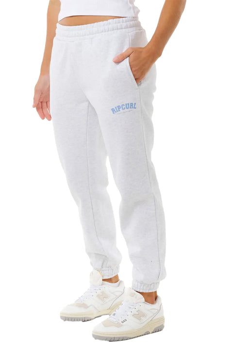 Rip Curl Varsity Pants- Grey Marle/Mid Blue- Side
