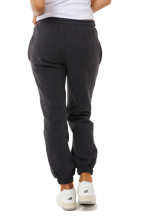 Rip Curl Varsity Pants- Washed Black/ Black- Back