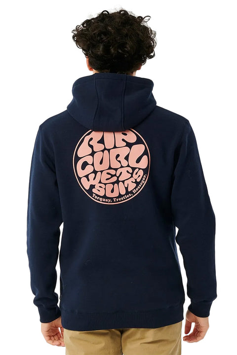Rip Curl Wetsuit Icon Hoodie - Dark Navy - Back