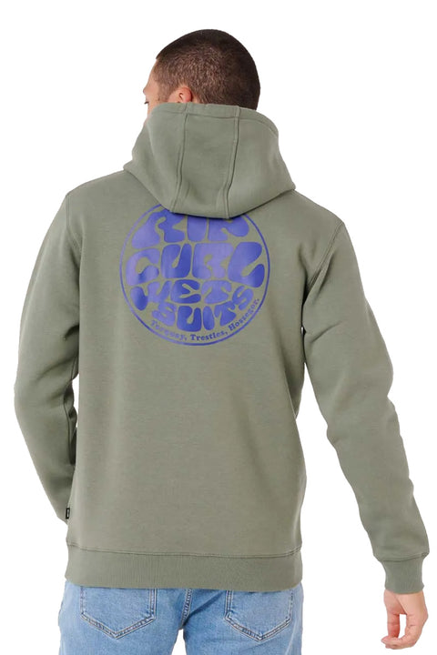 Rip Curl Wetsuit Icon Hoodie - Cactus Green- Back