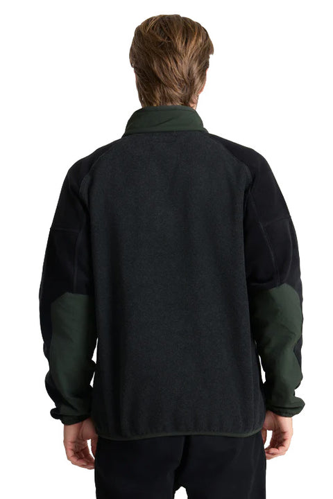 Roark Revival Campover Fleece Mock - Onyx - Back