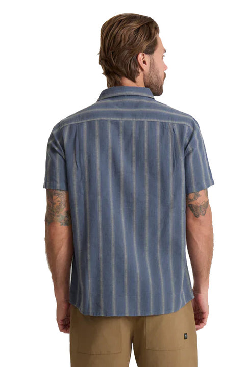 Roark Crosswinds SS Woven - Neptune- BAck