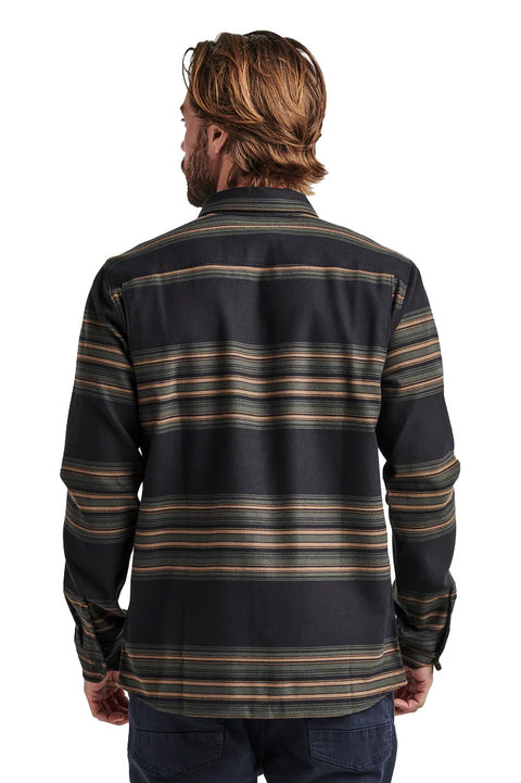 Roark Diablo L/S Flannel - Black / Military - Back