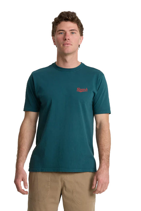 Roark Revival Diamond Script Tee - Deep Sea- Front