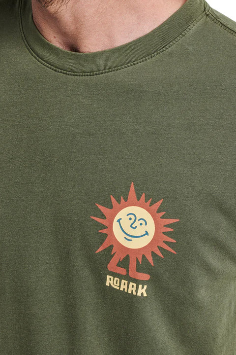 Roark Expeditions Premium Tee - Military - Chest Closeup