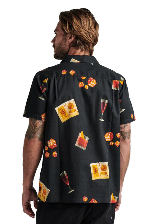 Roark Gonzo Camp Shirt - Buon Giorno Black - Back