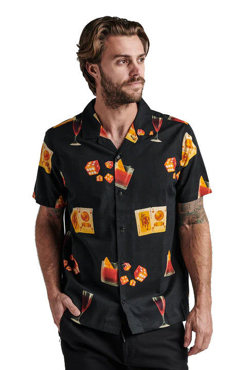 Roark Gonzo Camp Shirt - Buon Giorno Black