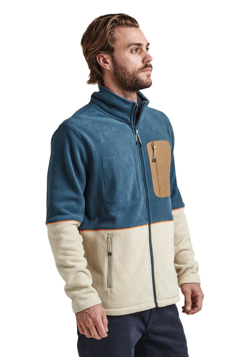 Roark Revival Landfall Fleece - Deep Blue - Side