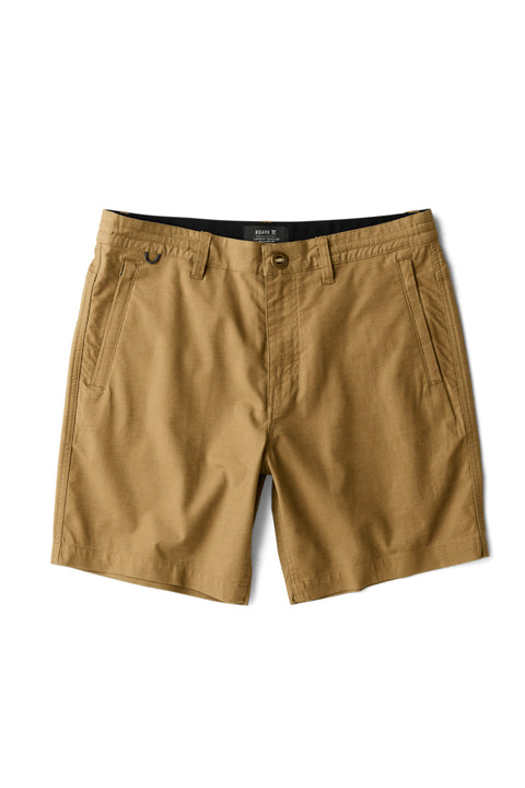 Roark Revival Layover Pro Traveler Short - Dark Khaki- Front