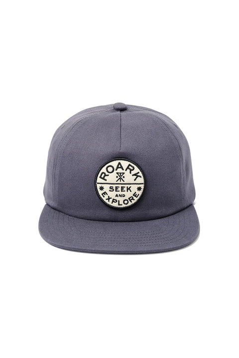 Roark Revival Layover Strapback Hat - Blue Grey