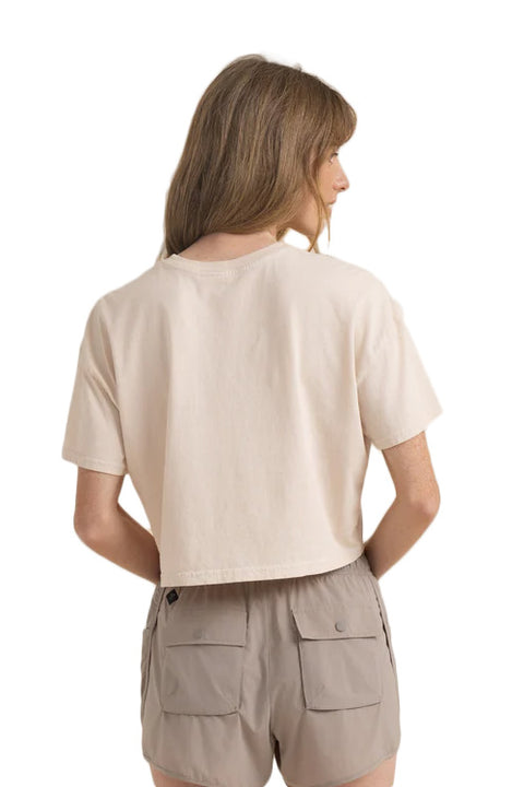 Roark Mountain Cropped Boxy Premium Tee- Moon- Back