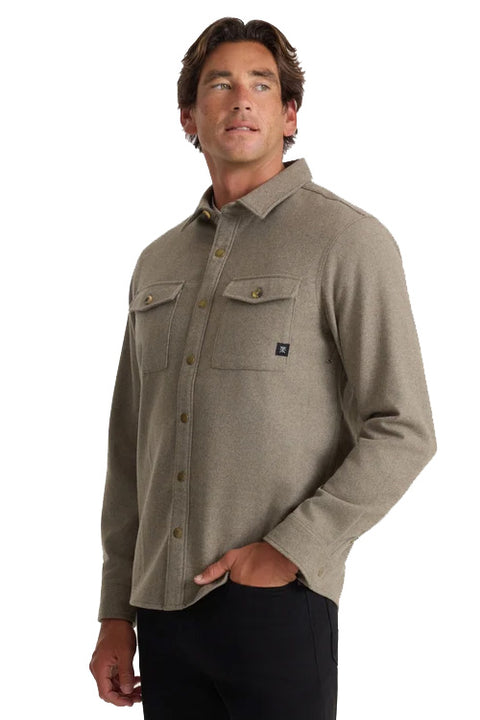 Roark Nordsman 2.0 Long Sleeve Flannel - Dusty Green- Side