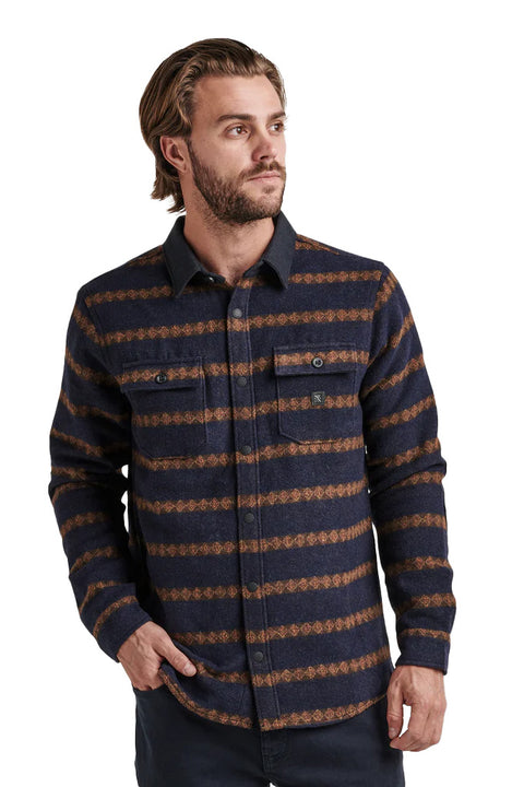 Roark Revival Nordsman Flannel - Dark Navy 2