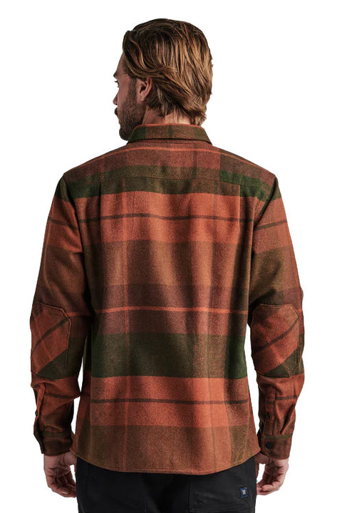 Roark Nordsman Flannel - Maroon / Military - Back