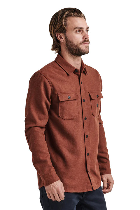 Roark Revival Nordsman Flannel - Red Wine - Side