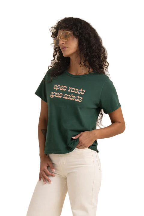 Roark Open Roads Everyday Premium Tee - Emerald - Side