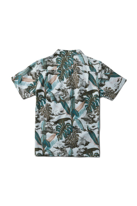 Roark Revival Gonzo Camp Collar Shirt - Yiling Light Blue - Back no model