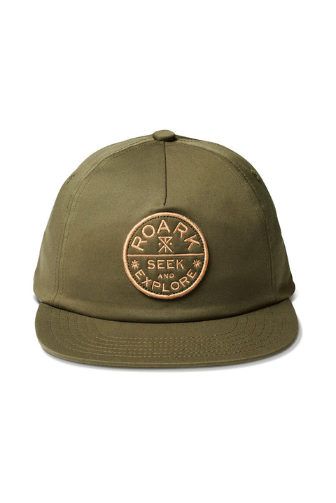 Roark Revival Layover Strapback Hat - Military - Front