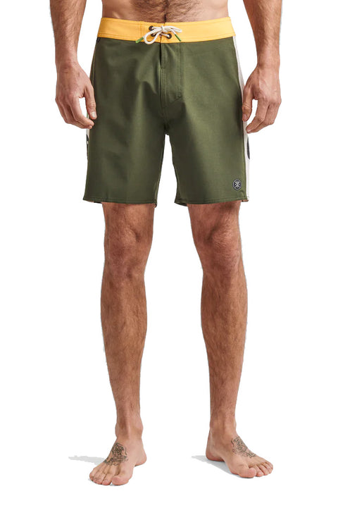 Roark Revival Passage 17" Boardshorts - Panel Deep Roots Dark Military