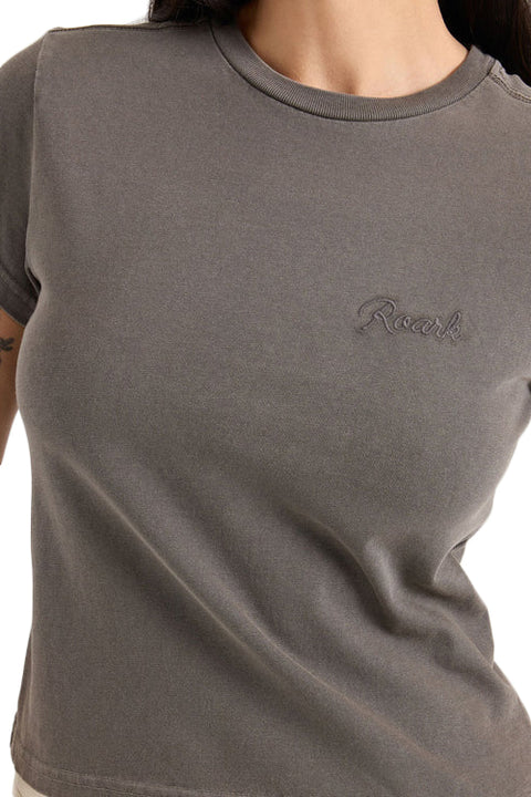 Roark Revival Safecamp Muse Tee - Vintage Brown - Closeup