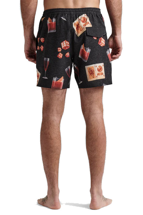 Roark Revival Shorey 16" Boardshorts - Buon Giorno Black - Back