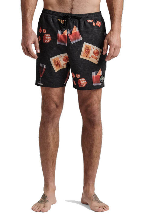Roark Revival Shorey 16" Boardshorts - Buon Giorno Black