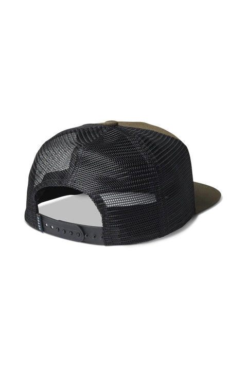 Roark Station Trucker Hat - Military / Pignoli - Back