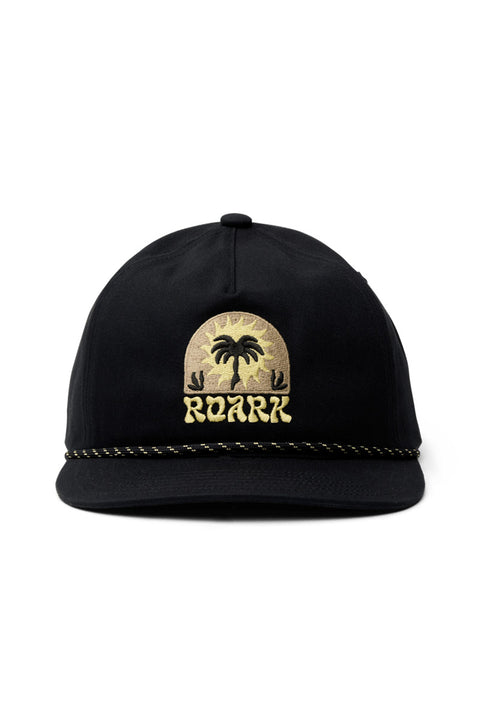 Roark Venture Snap Back Hat - Black 4- Front
