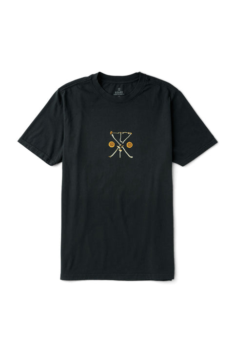 Roark Revival Yin Yang Forage SS Premium Tee - Washed Black- Front
