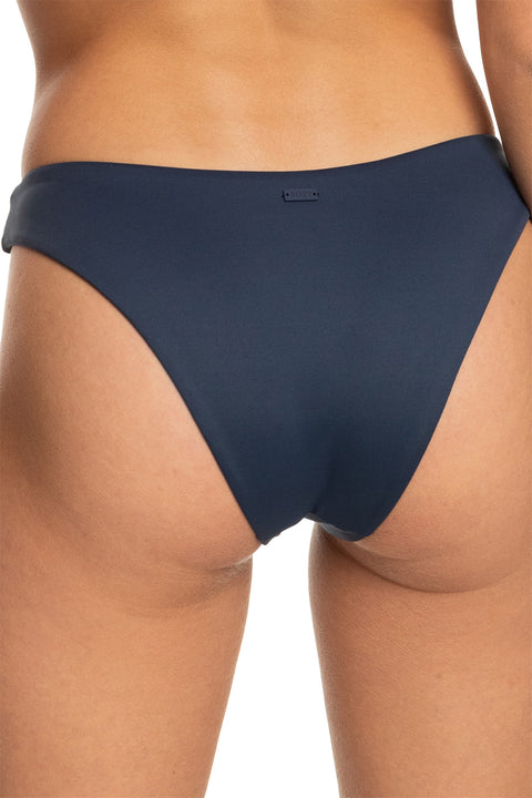 Roxy Beach Classics High Leg Bikini Bottoms - Mood Indigo - Back