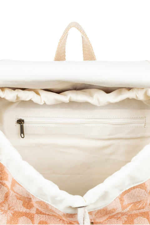 Roxy Cute Palm Small Backpack - Pale Dogwood Sun Clik - Interior Zip