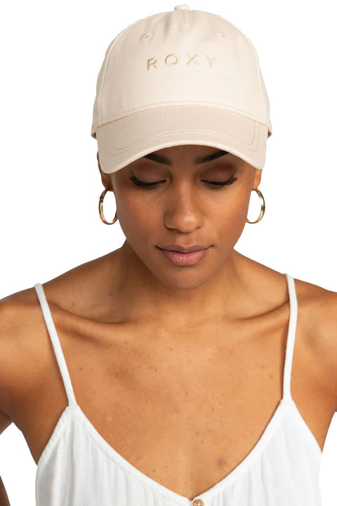 Roxy Dear Believer Baseball Cap - Brazilian Sand- On model