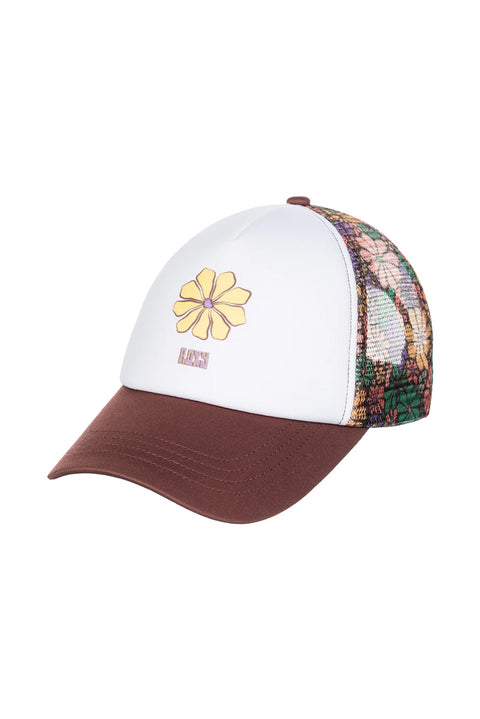 Roxy Donut Spain Trucker Hat - Root Beer All About Sol Mini - Front